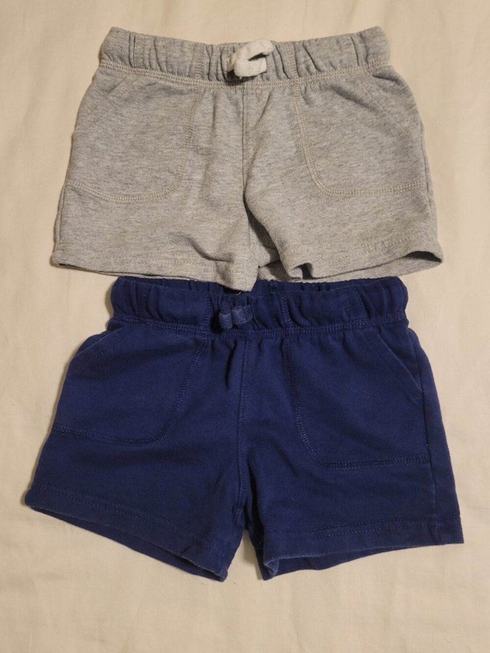 Carter's Bundle of 2 Gray & Blue Shorts Toddler Boys 2T